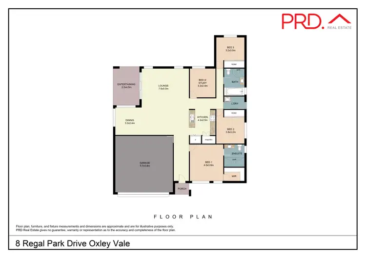 Floorplan of Homely house listing, 8 Regal Park Drive, Tamworth NSW 2340