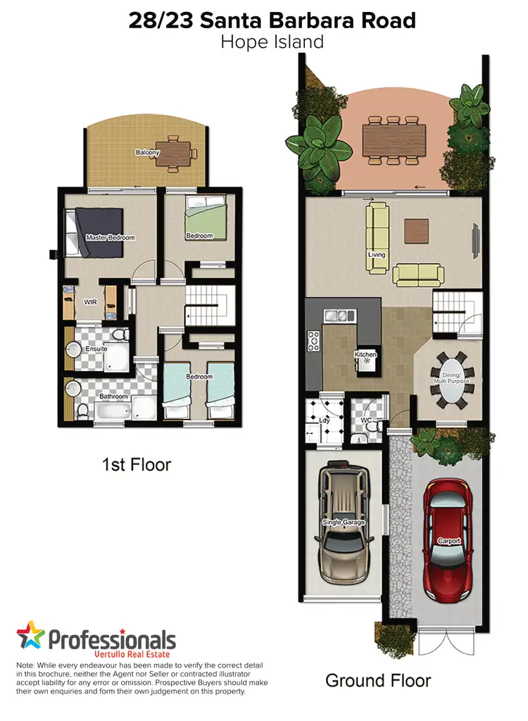 Floorplan of Homely house listing, 28/23 Santa Barbara Road, Hope Island QLD 4212
