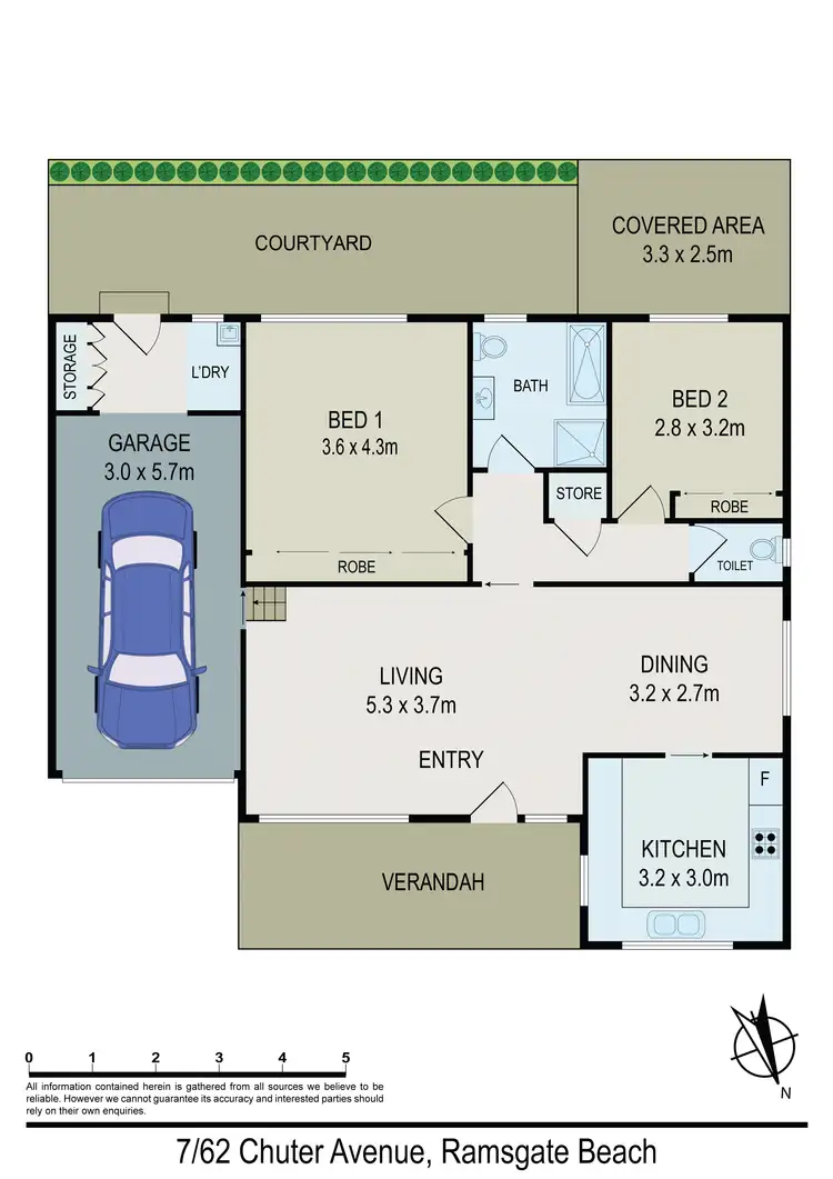 Floorplan of Homely villa listing, 7/62-66 Chuter Avenue, Ramsgate Beach NSW 2217