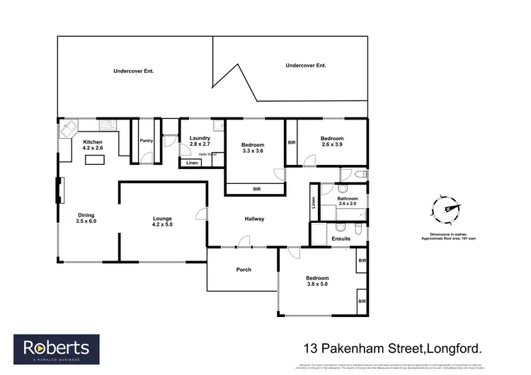 Floorplan of Homely house listing, 13 Pakenham Street, Longford TAS 7301