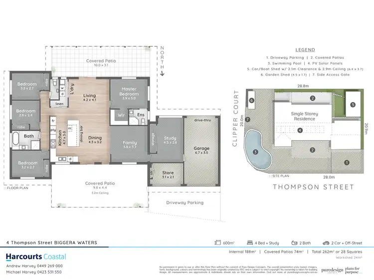 Floorplan of Homely house listing, 4 Thompson Street, Biggera Waters QLD 4216