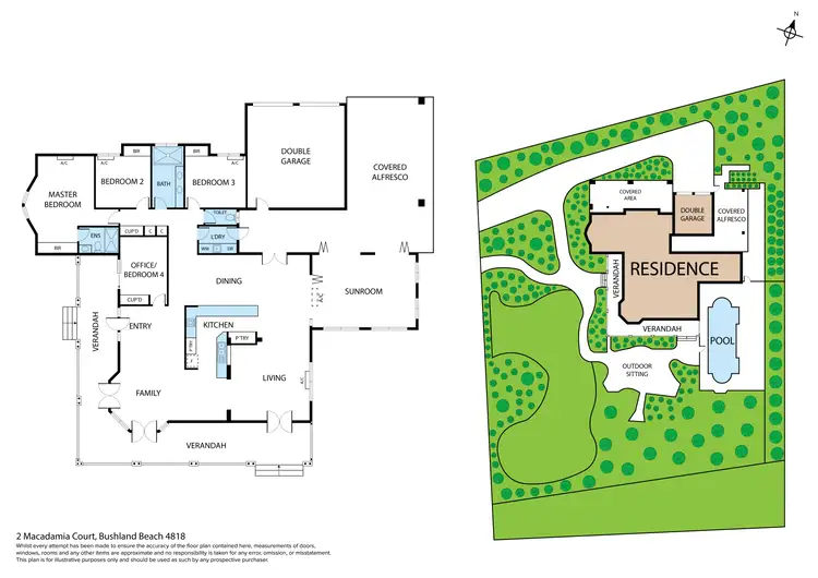 Floorplan of Homely house listing, 2 Macadamia Court, Bushland Beach QLD 4818