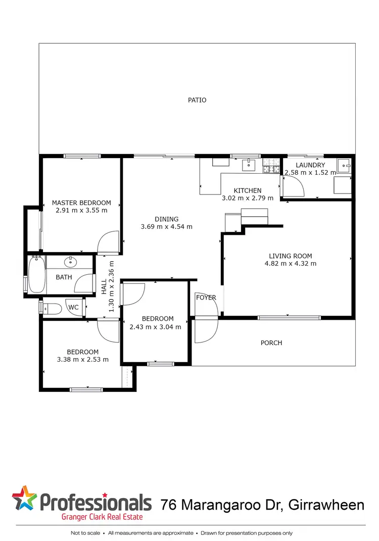 Floorplan of Homely house listing, 76 Marangaroo Drive, Girrawheen WA 6064