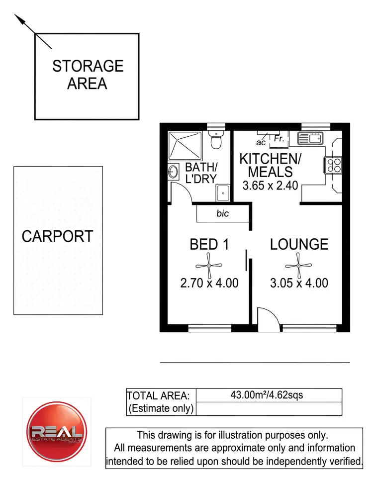 Floorplan of Homely unit listing, 8/1b Hartland Avenue, Black Forest SA 5035