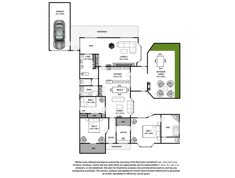 Floorplan of Homely house listing, 11 Bath Avenue, Dennington VIC 3280