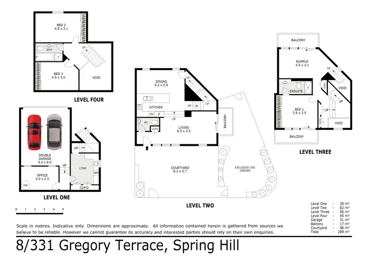 Floorplan of Homely townhouse listing, 8/331 Gregory Terrace, Spring Hill QLD 4000