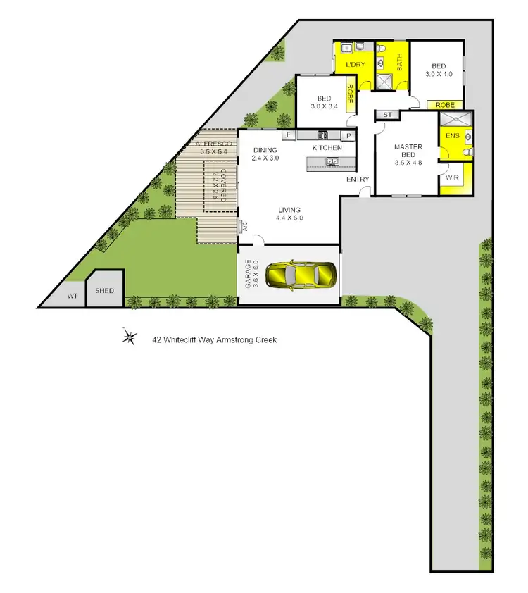 Floorplan of Homely house listing, 42 Whitecliff Way, Armstrong Creek VIC 3217