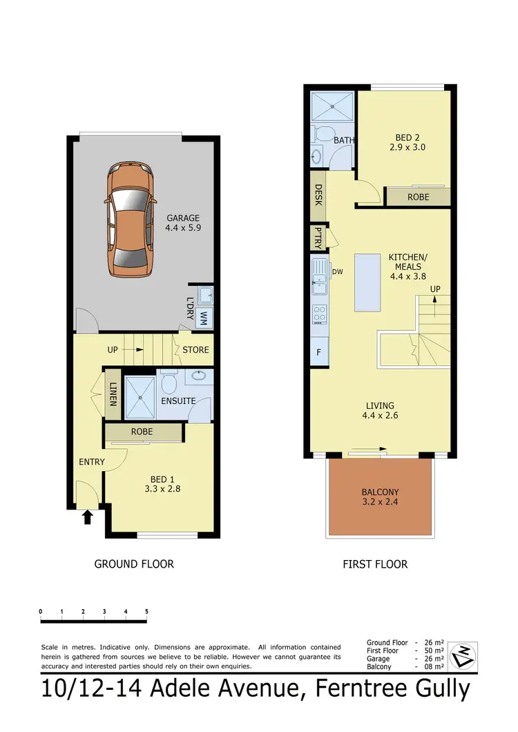 Floorplan of Homely townhouse listing, 10/12-14 Adele Avenue, Ferntree Gully VIC 3156