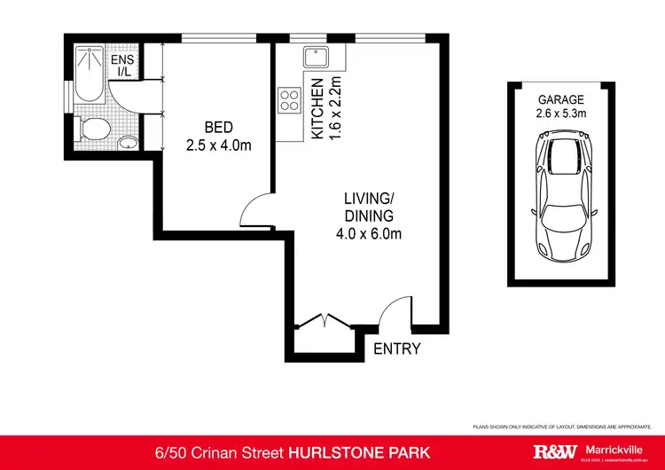 Floorplan of Homely unit listing, 6/50 Crinan Street, Hurlstone Park NSW 2193
