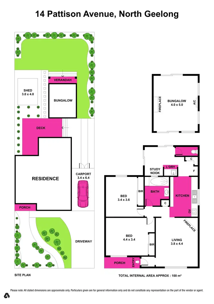 Floorplan of Homely house listing, 14 Pattison Avenue, North Geelong VIC 3215