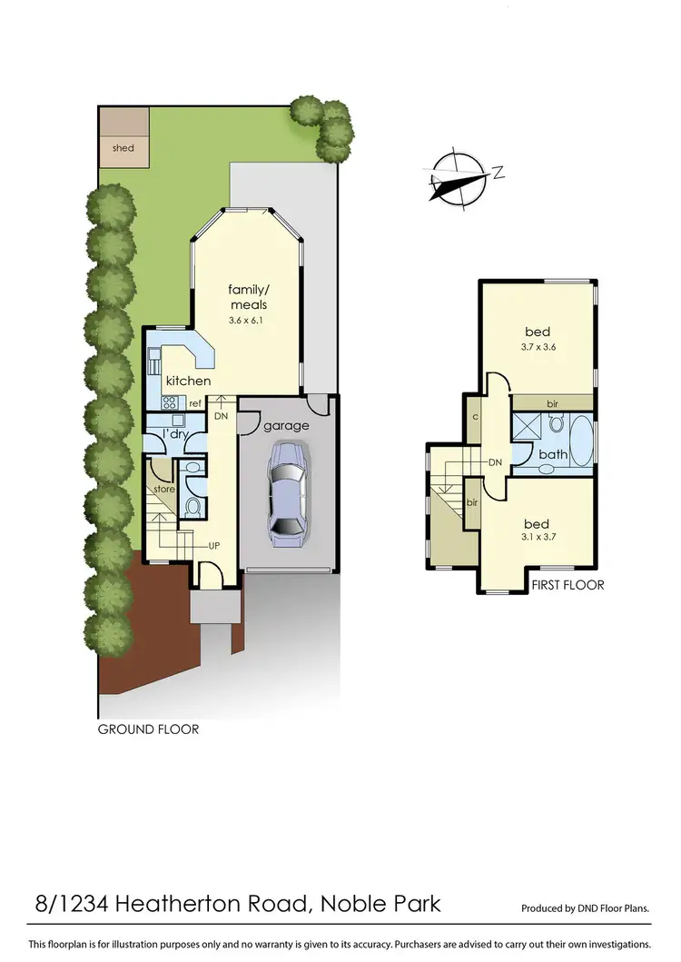 Floorplan of Homely townhouse listing, 8/1234-1236 Heatherton Road, Noble Park VIC 3174