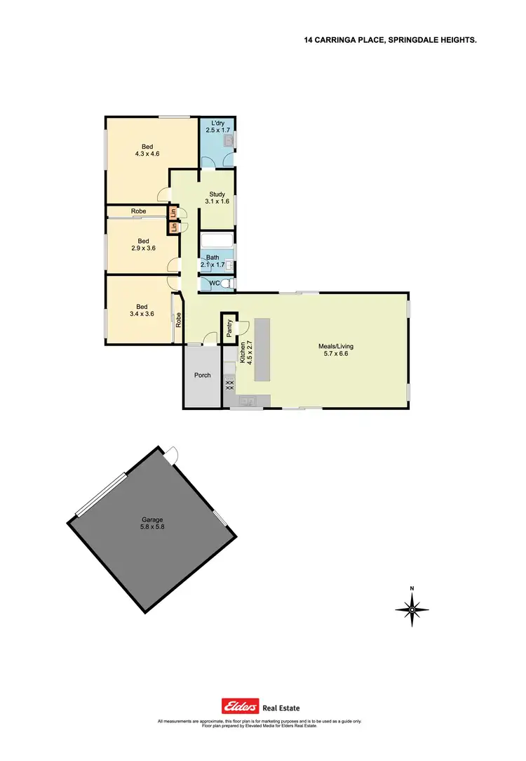 Floorplan of Homely house listing, 14 Curringa Place, Springdale Heights NSW 2641