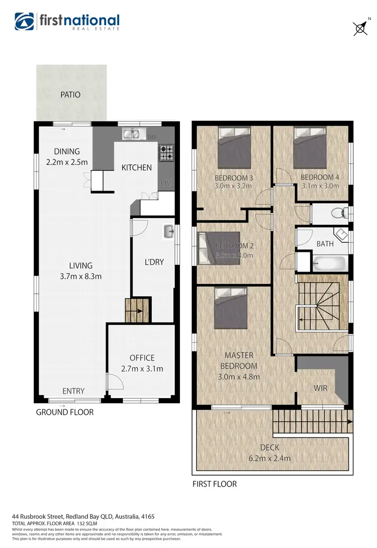 Floorplan of Homely house listing, 44 Rusbrook Street, Redland Bay QLD 4165
