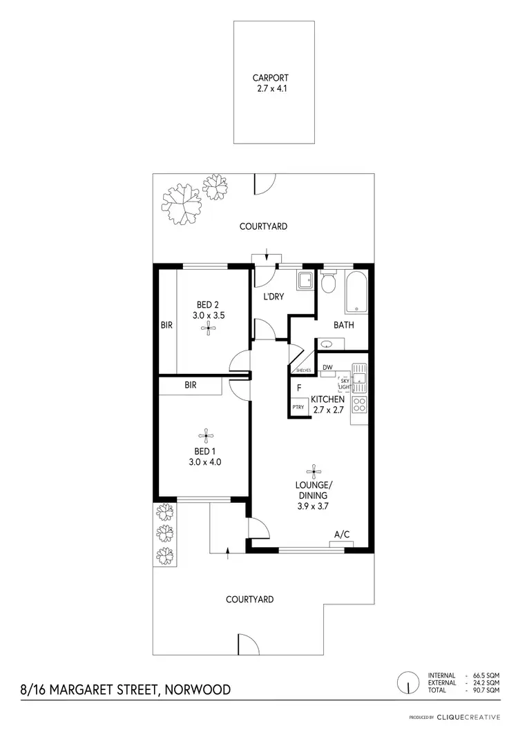 Floorplan of Homely house listing, 8/16 Margaret Street, Norwood SA 5067