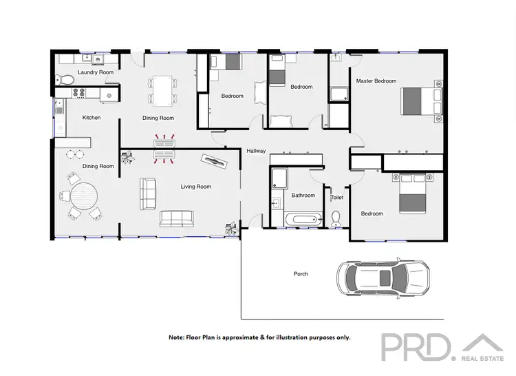 Floorplan of Homely house listing, 6 Campbell Grove, Mildura VIC 3500
