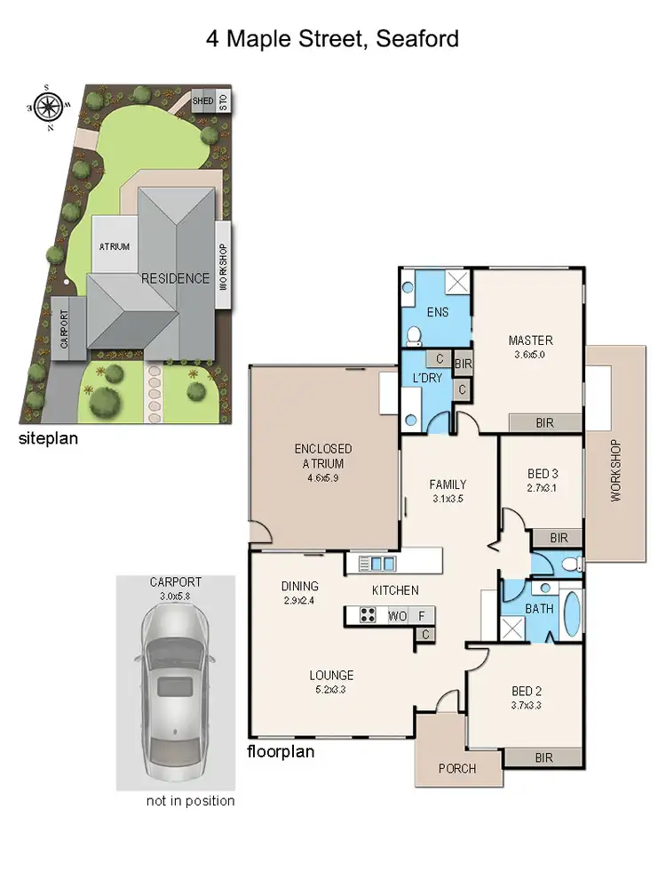 Floorplan of Homely house listing, 4 Maple Street, Seaford VIC 3198