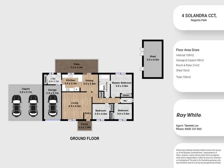 Floorplan of Homely house listing, 4 Solandra Circuit, Regents Park QLD 4118