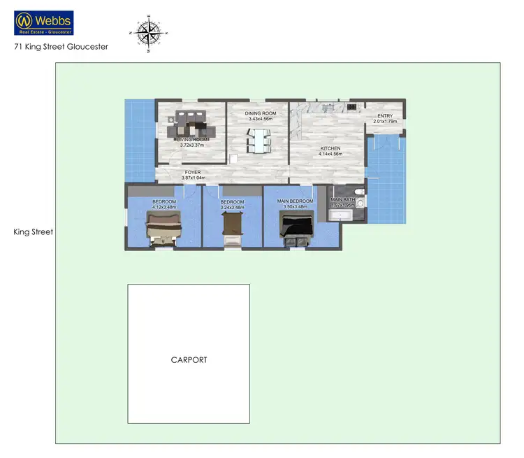 Floorplan of Homely house listing, 71 King Street, Gloucester NSW 2422