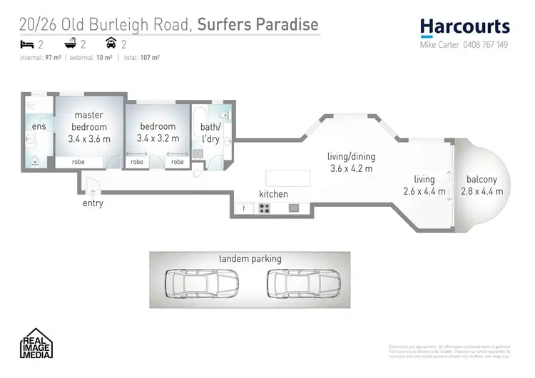 Floorplan of Homely apartment listing, 20/26 Old Burleigh Road, Surfers Paradise QLD 4217