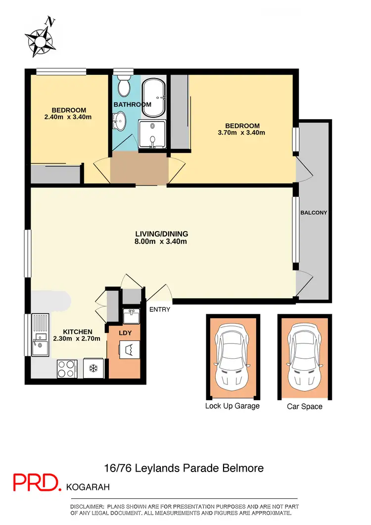 Floorplan of Homely unit listing, 16/76 Leylands Parade, Belmore NSW 2192