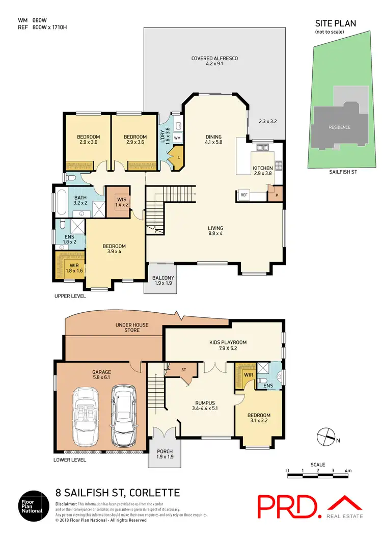 Floorplan of Homely house listing, 8 Sailfish Street, Corlette NSW 2315