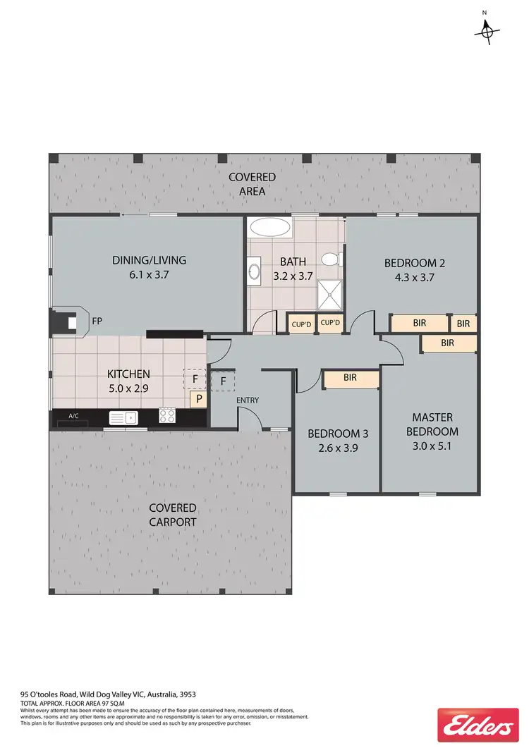 Floorplan of Homely rural property listing, 95 O'TOOLES ROAD, Wild Dog Valley VIC 3953