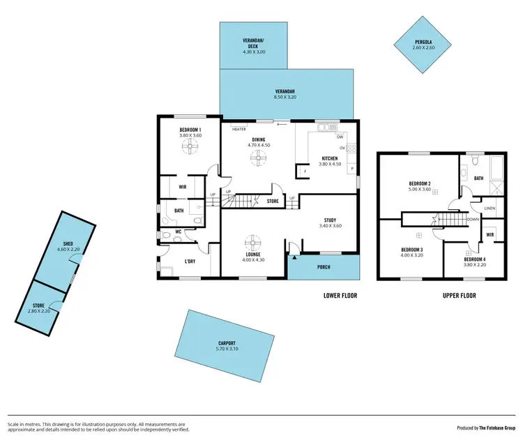 Floorplan of Homely house listing, 6 Warawee Place, Hallett Cove SA 5158