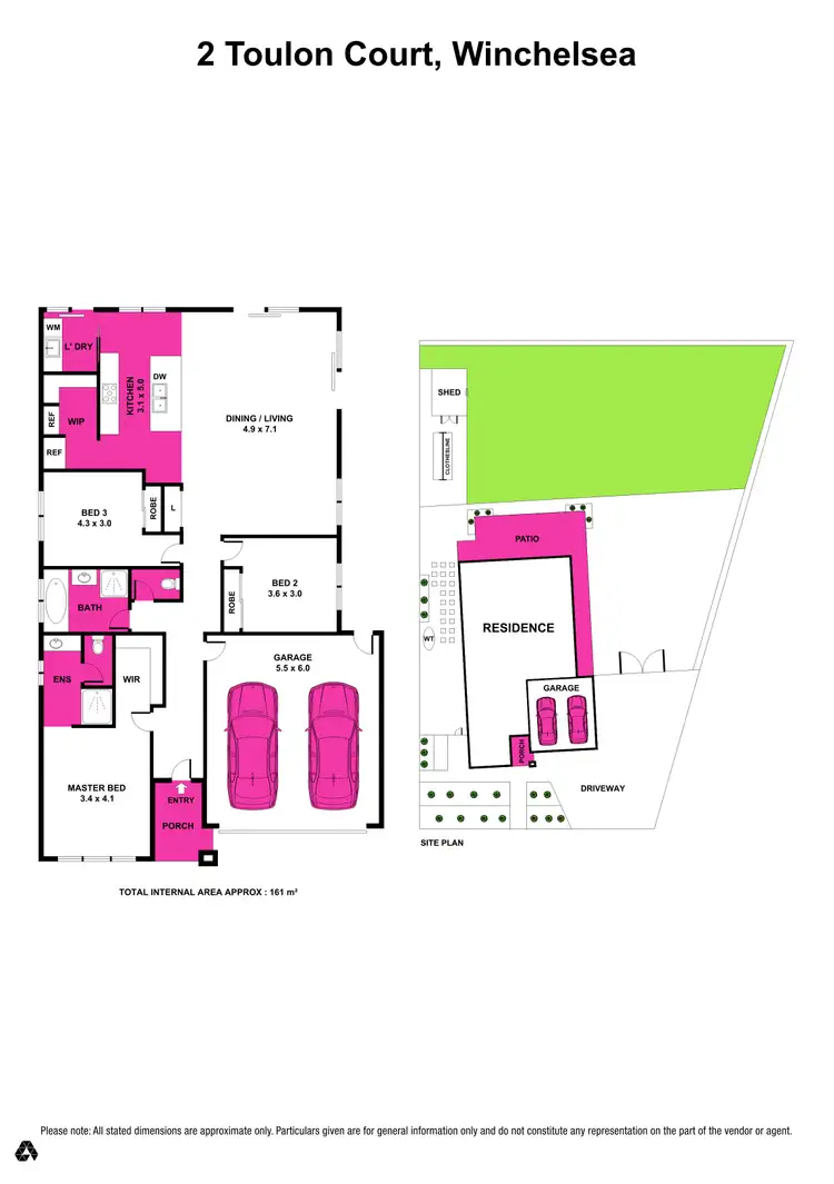 Floorplan of Homely house listing, 2 Toulon Court, Winchelsea VIC 3241