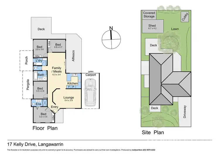 Floorplan of Homely house listing, 17 Kelly Drive, Langwarrin VIC 3910