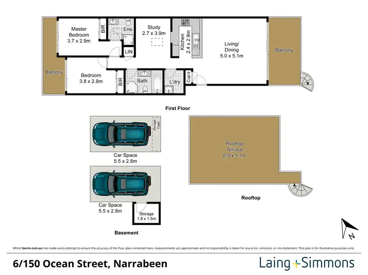 Floorplan of Homely apartment listing, 6/150 Ocean Street, Narrabeen NSW 2101