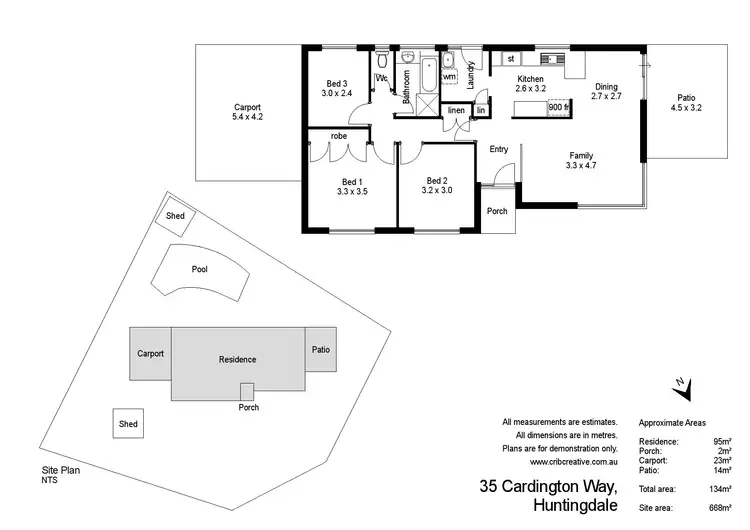 Floorplan of Homely house listing, 35 Cardington Way, Huntingdale WA 6110