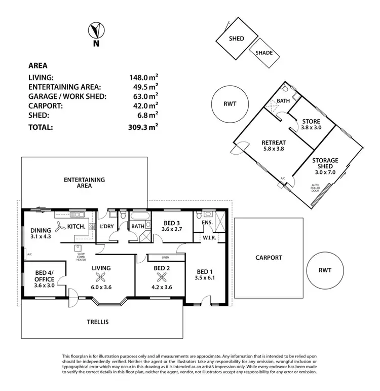 Floorplan of Homely house listing, 14-16 Stirling Street, Milang SA 5256