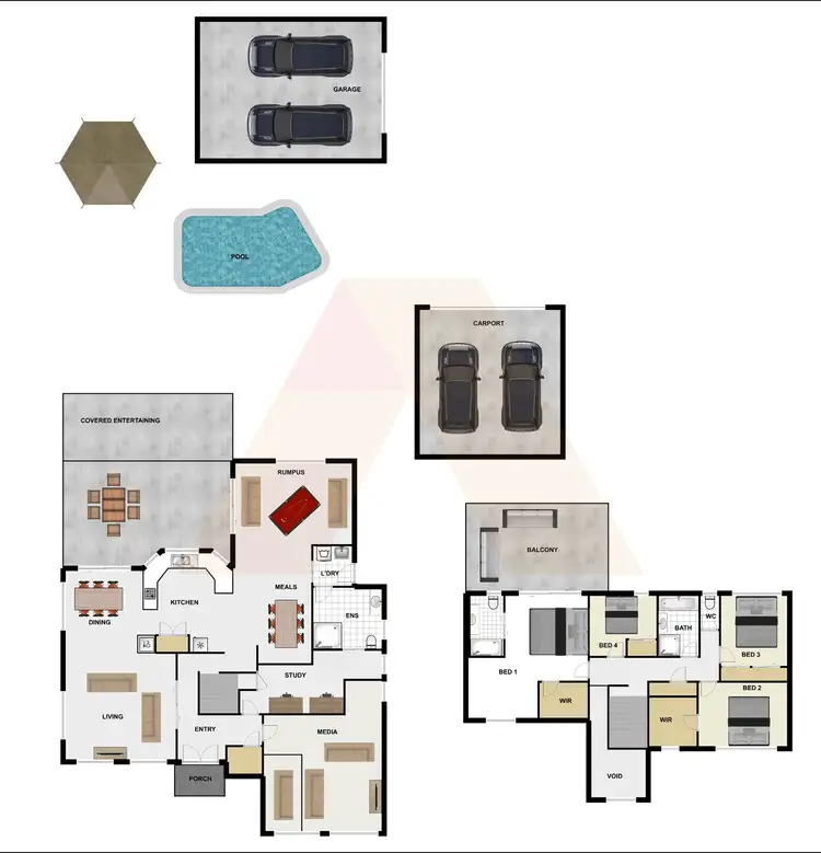 Floorplan of Homely house listing, 39 Chloe Drive, Munruben QLD 4125
