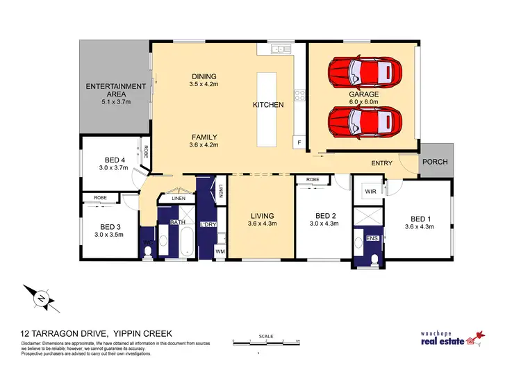 Floorplan of Homely house listing, 12 Tarragon Drive, Wauchope NSW 2446
