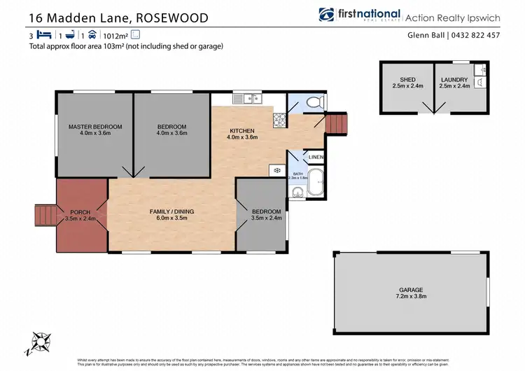 Floorplan of Homely house listing, 16 Madden Lane, Rosewood QLD 4340