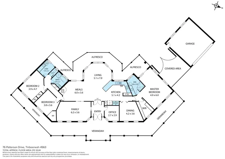 Floorplan of Homely rural property listing, 76 Patterson Drive, Tinbeerwah QLD 4563