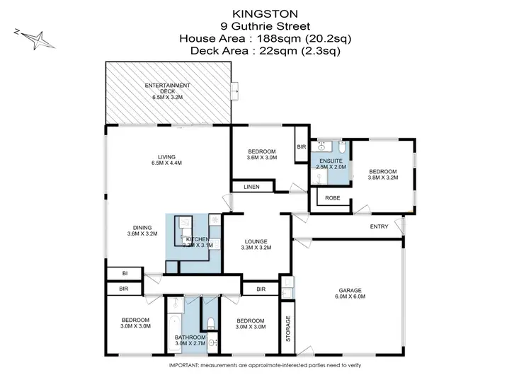 Floorplan of Homely house listing, 9 Guthrie Street, Kingston TAS 7050