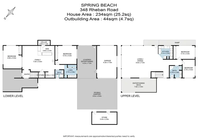 Floorplan of Homely house listing, 348 Rheban Road, Spring Beach TAS 7190