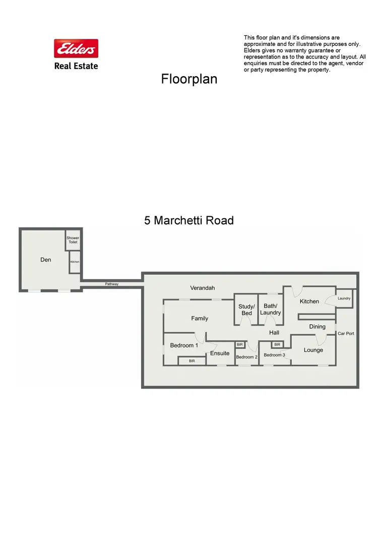 Floorplan of Homely house listing, 5 Marchetti Road, Gelorup WA 6230