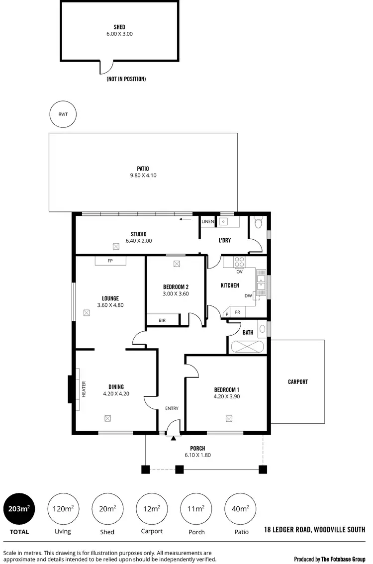 Floorplan of Homely house listing, 18 Ledger Road, Woodville South SA 5011