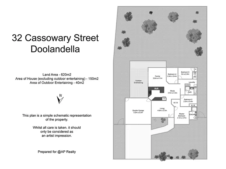 Floorplan of Homely house listing, 32 Cassowary Street, Doolandella QLD 4077