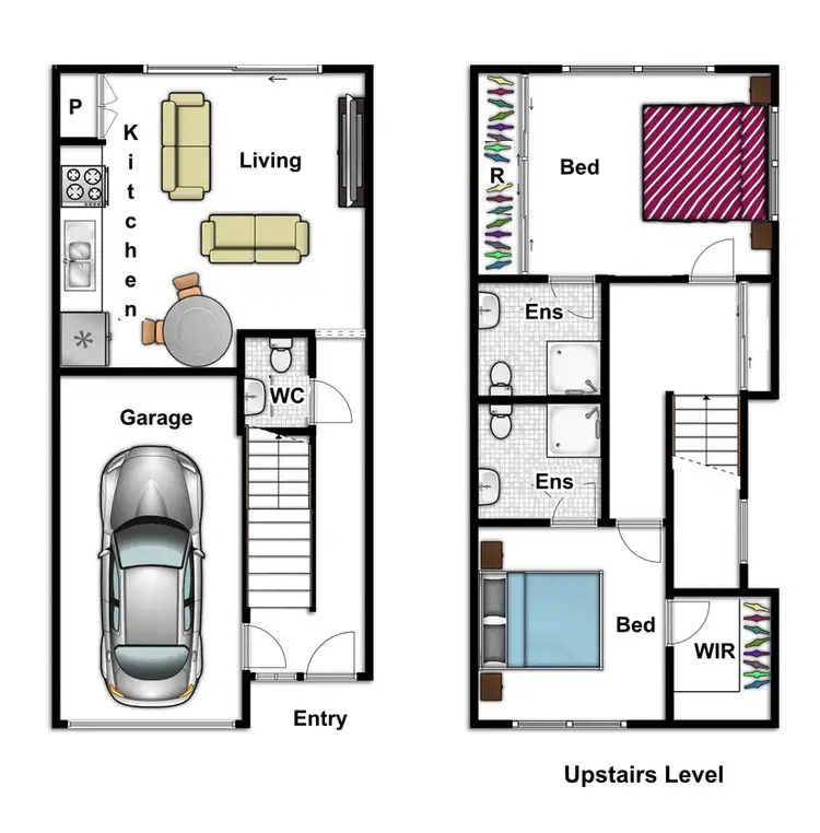 Floorplan of Homely townhouse listing, 3/54 Lorn Road, Crestwood NSW 2620