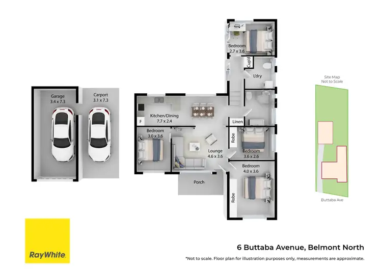 Floorplan of Homely house listing, 6 Buttaba Avenue, Belmont North NSW 2280