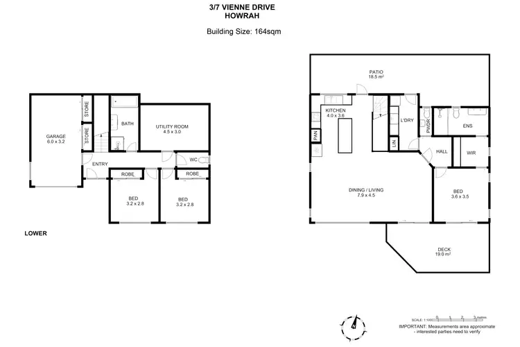 Floorplan of Homely townhouse listing, 3/7 Vienne Drive, Howrah TAS 7018