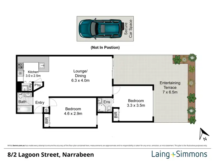 Floorplan of Homely apartment listing, 8/2 Lagoon Street, Narrabeen NSW 2101