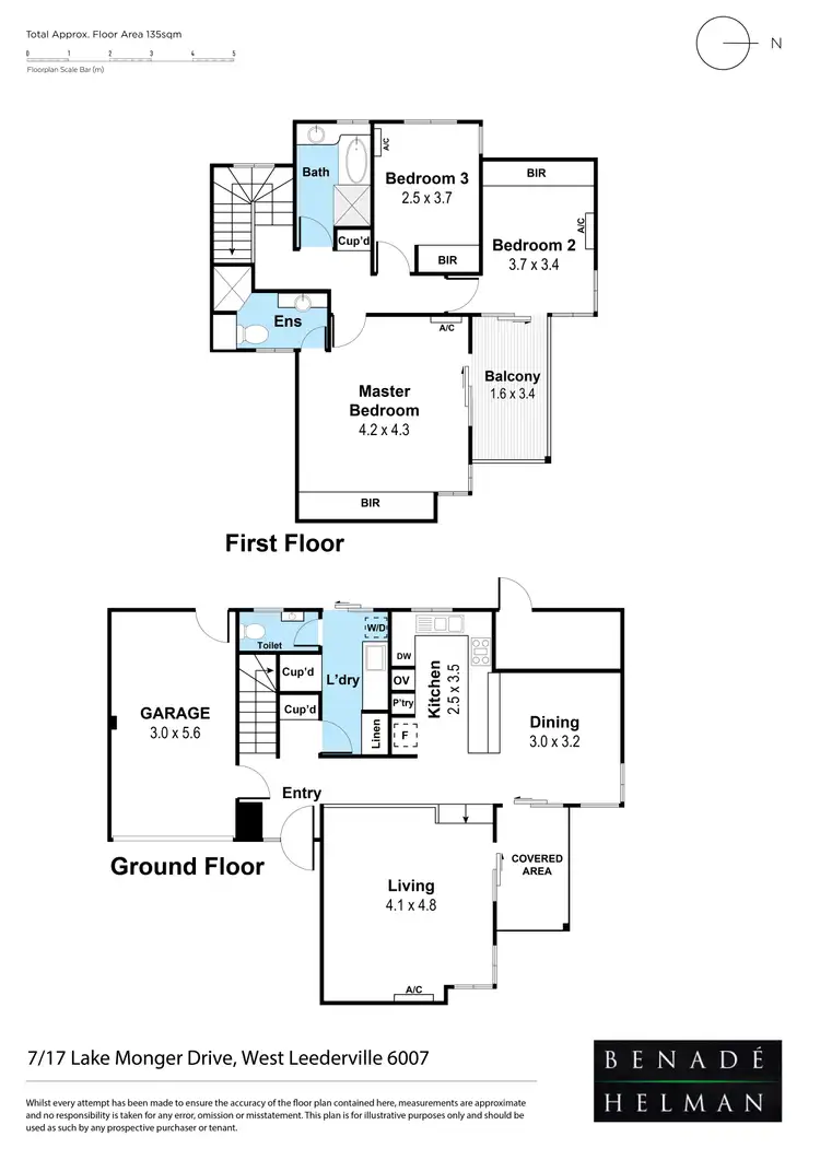 Floorplan of Homely townhouse listing, 7/17 Lake Monger Drive, West Leederville WA 6007