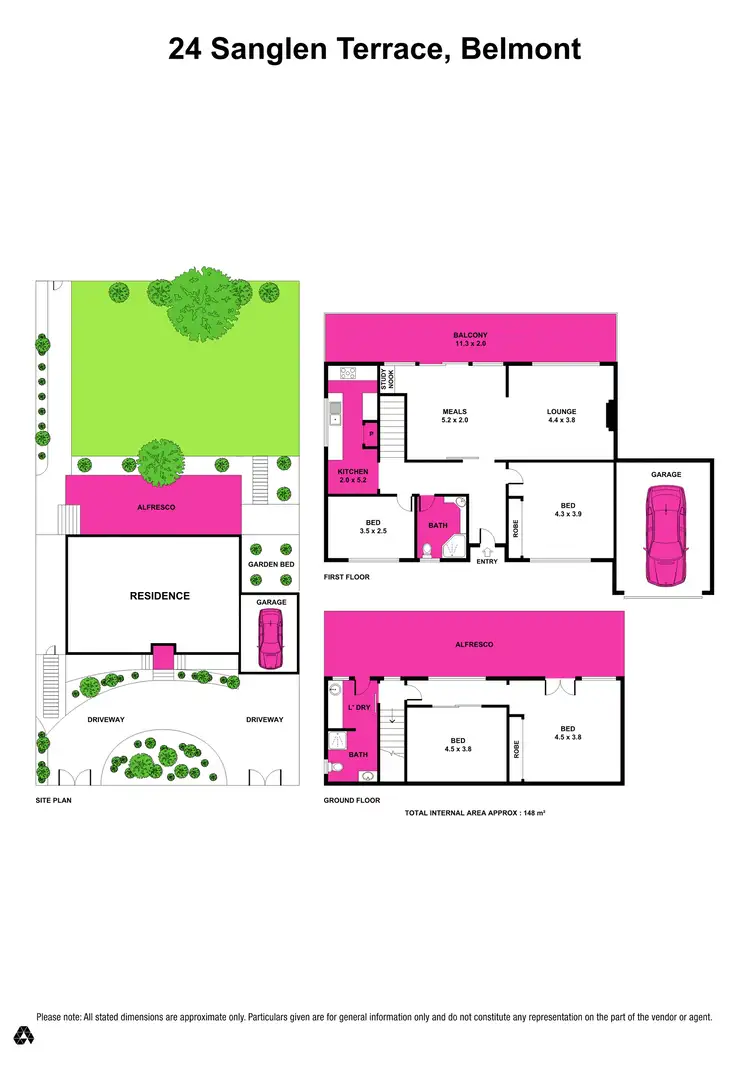 Floorplan of Homely house listing, 24 Sanglen Terrace, Belmont VIC 3216