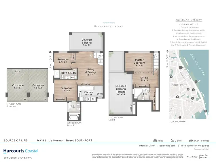 Floorplan of Homely apartment listing, 14/14 Little Norman Street, Southport QLD 4215