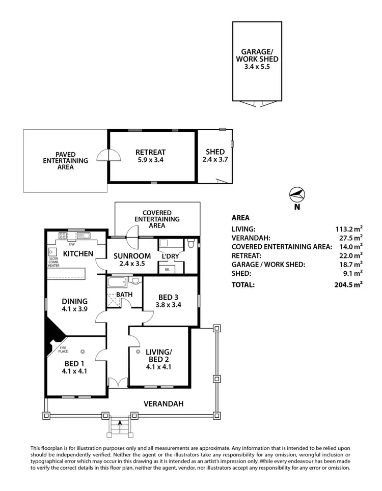 Floorplan of Homely house listing, 5 HILL STREET, Lobethal SA 5241