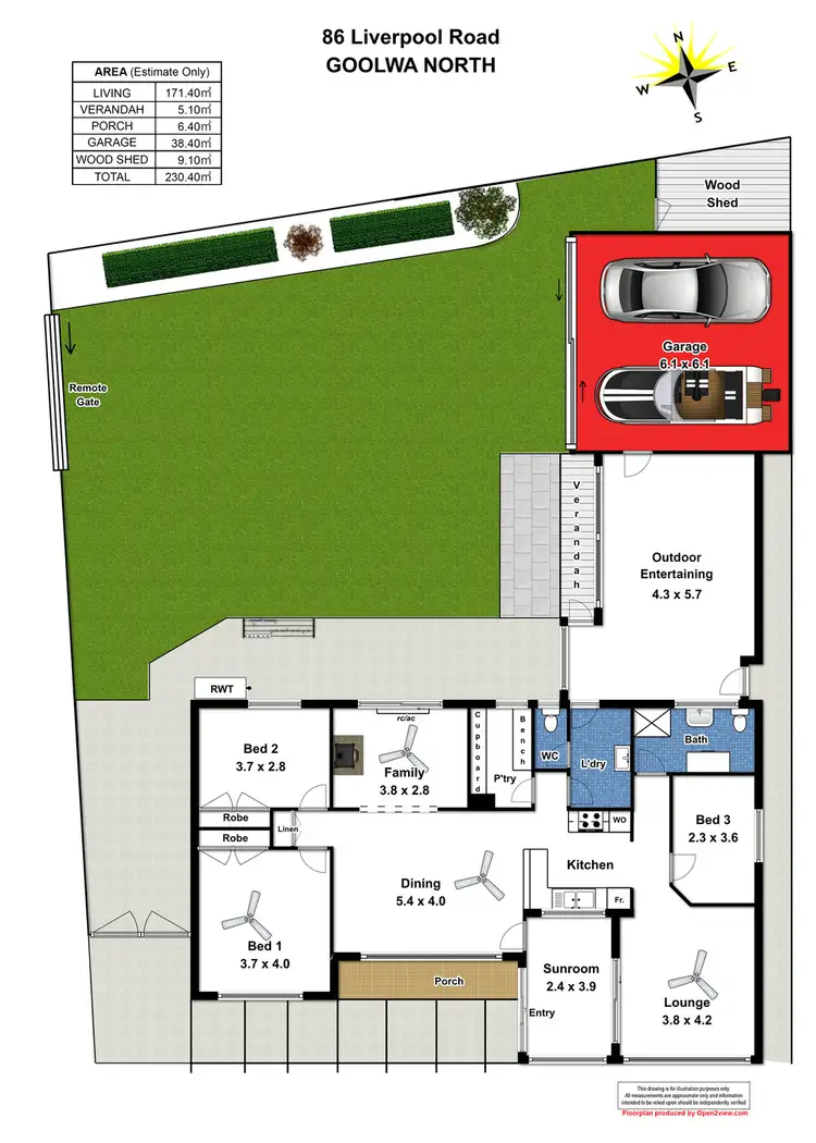 Floorplan of Homely house listing, 86 Liverpool Road, Goolwa North SA 5214